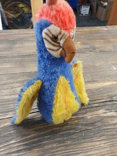 Hermann Teddy Papagei Ara Blau Gelb ca 40cm Steiff Kuschel Stofftier vintage alt