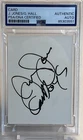 Jerry Jones/ Galen Hall HOF Signed Blank Card Cowboys Inscription PSA/DNA Slab