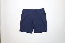 J Crew Mens Size 35 Stretch Tech Above Knee Golfing Golf Chino Shorts Navy Blue