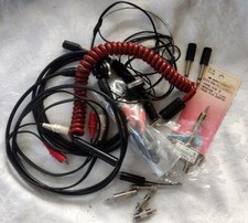 Miscellaneous Electronics Lot of RCA  Wire Plugs Jacks Headphones Phono Plug