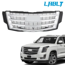 LABLT Front Bumper Grille Gill Plastic Silver For Cadillac Escalade 2015-2020