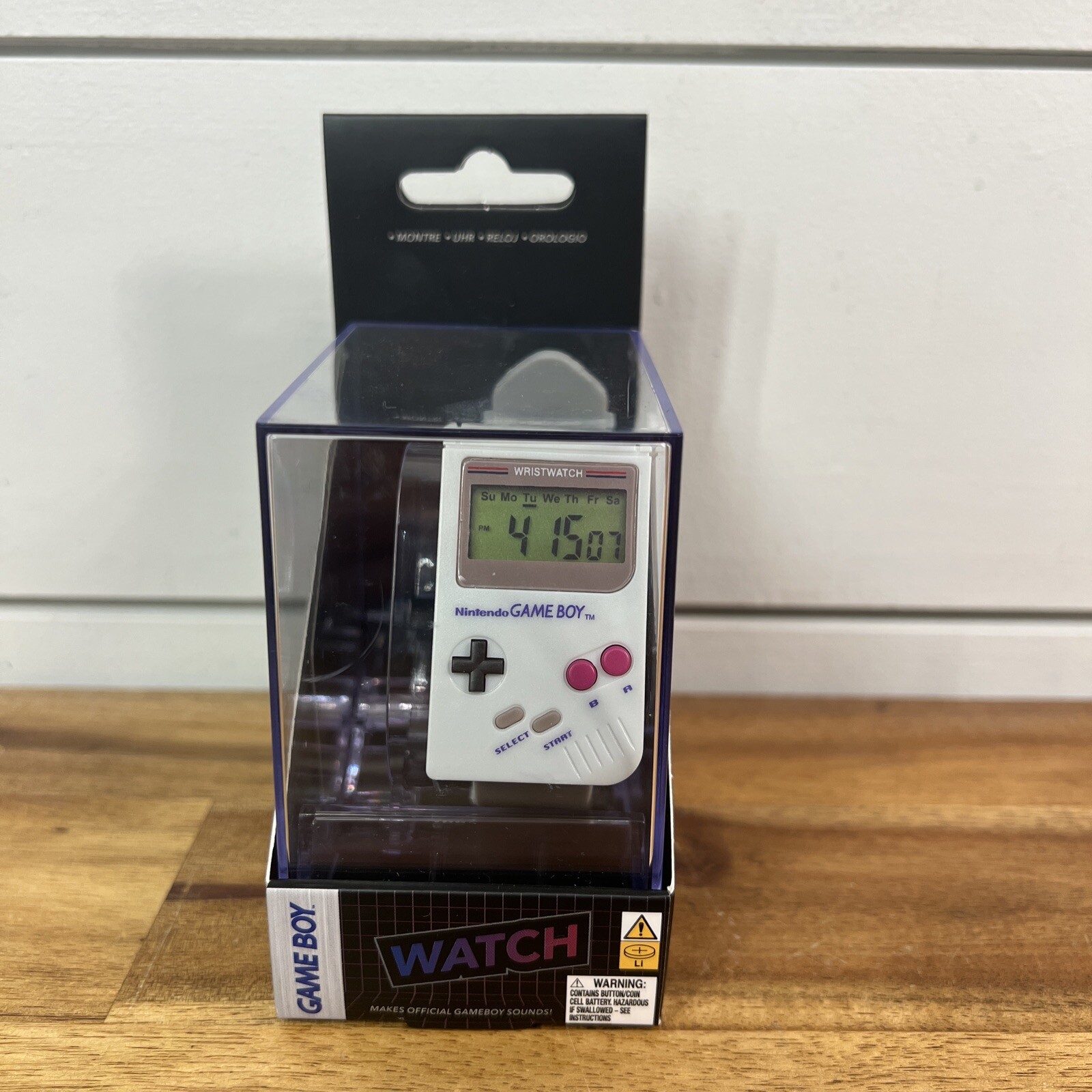 Nintendo GAMEBOY DIGITAL Wristwatch Super Mario Sounds Retro NEW Ships