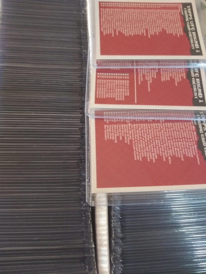 2009 Topps UFC Round 1 Joe Rogan St-Pierre Bruce Buffer ~ 1st Complete Set 1-99  - Image 4 of 4