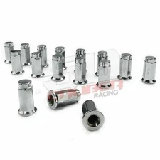 16 Flat Lug Nuts 12x1.5 17mm Hex Chrome RZR XP1000 S 900 Maverick X3 Pioneer