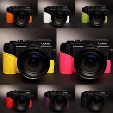 Genuine Real Leather half Camera Case Bag Cover for Panasonic GX8 8 colors