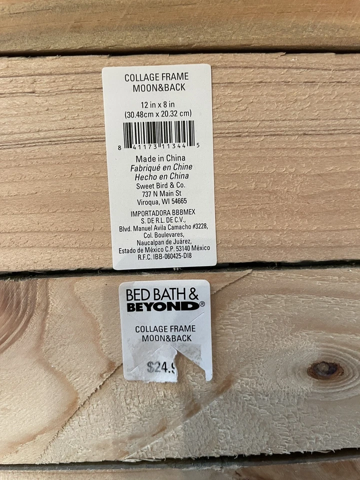 To The Moon And Back Rustic Collage Photo Frame - Image 2 of 4