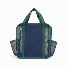 Thirty-One Mesh Caddy Navy  Leaf Green Colorblock