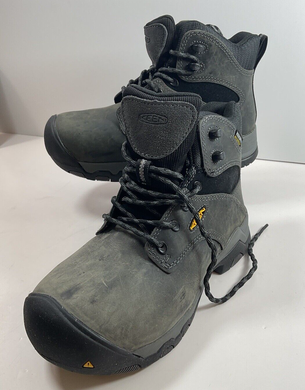 Stivali da trekking donna impermeabili Keen Utility Helena grigio medio taglia 5 nuovi senza scatola