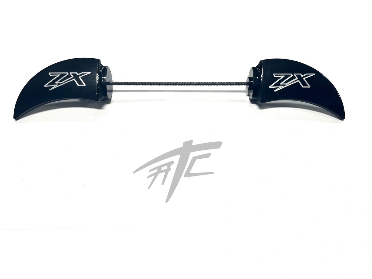 は。  ZX-14 BLACK CONTRAST CUT ZX ENGRAVED FRONT AXLE WINGS 12-24