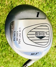 Medicus Dual Hinge 460cc 10.5° 44" Steel Shaft Golf Swing Trainer Driver RH NICE