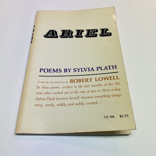 ARIEL: POEMS BY SYLVIA PLATH Intro by Robert Lowell Trade Paperback 1965