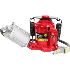 BIG RED Torin Welded Low Profile Pneumatic Car Bottle 20 TON Jack Red