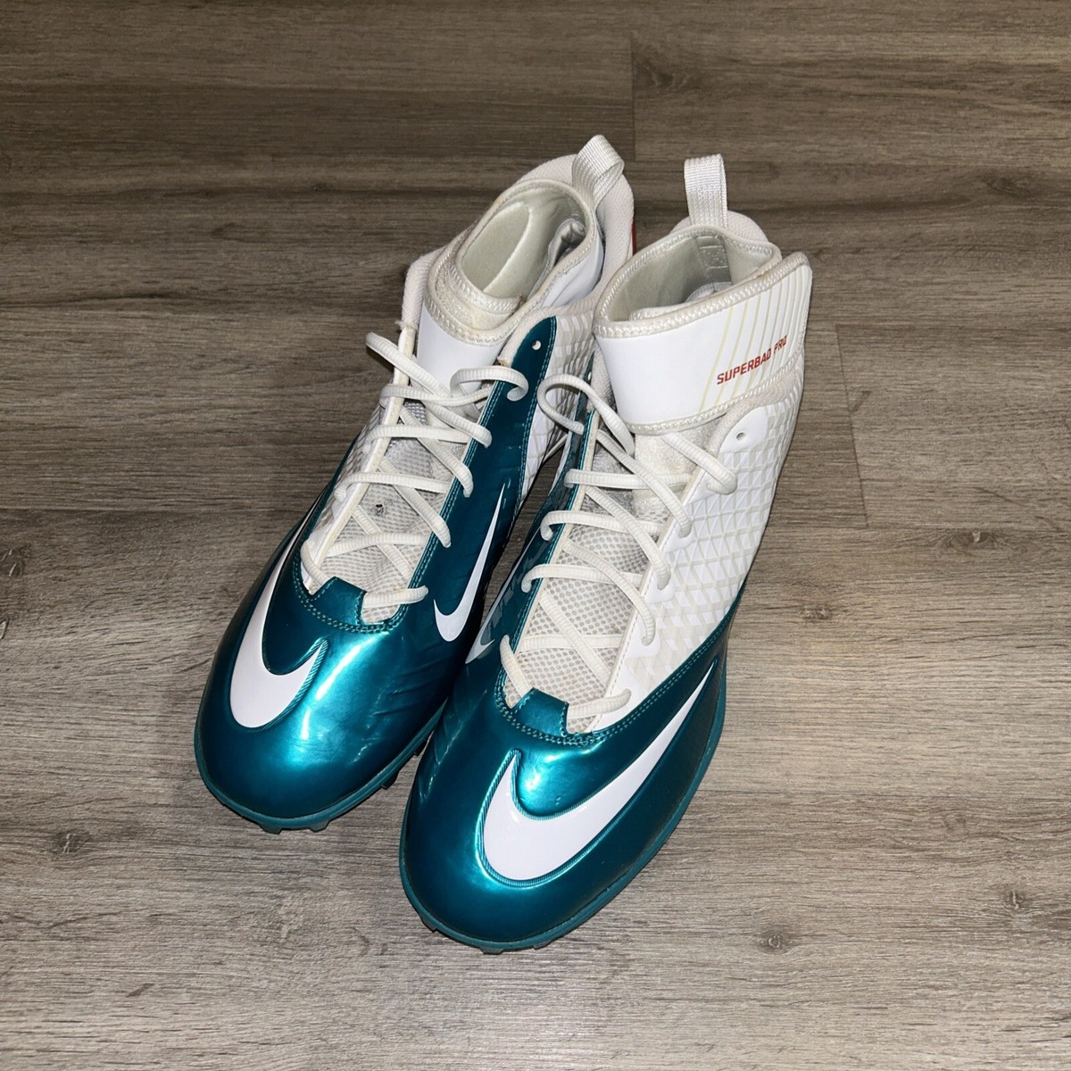 New Nike Lunarlon SuperBad Pro TD Football Cleats Mens Size  display picture 2