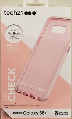 New OEM Tech 21 Evo Check Rose Tint/White Case For Samsung Galaxy S8+ Plus