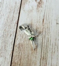 Disney Tinkerbell Tink Silver Sparkly Clip On Charm Zipper Add On Fairy READ