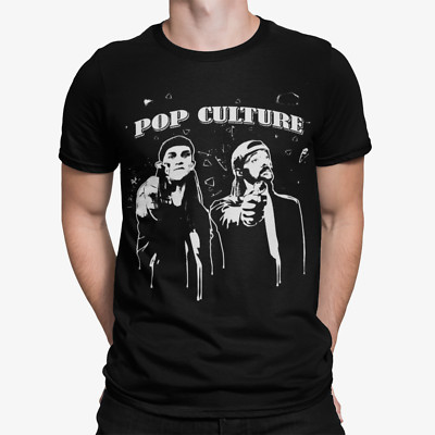 Kevin Smith Jay and Silent Bob Pop Culture Fiction Remix Inverted Herren T-Shirt