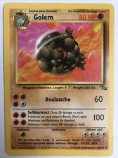 Pokémon TCG Golem Fossil 36/62 Regular 1st Edition Uncommon