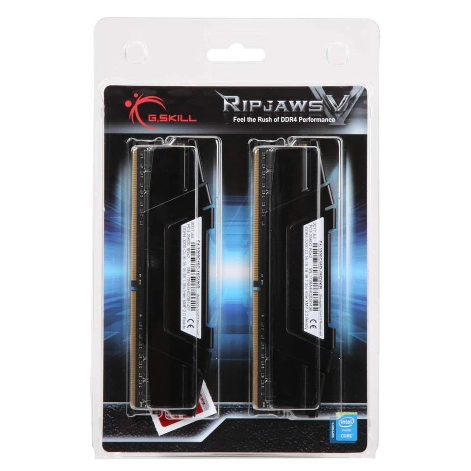 G.SKILL Ripjaws V Series 16GB 2x8GB DDR4-3200 Desktop Memory F4-3200C16D-16GVKB - Image 2 of 2