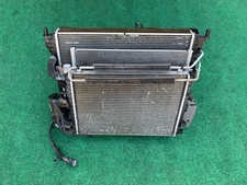 10-15 Jaguar Xj Xjr 3.0l Engine Radiator Ac Cooling Fan Condenser Assembly Oem