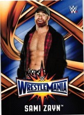 Sami Zayn Superstar 2017 Topp WrestleMania Wrestling Card