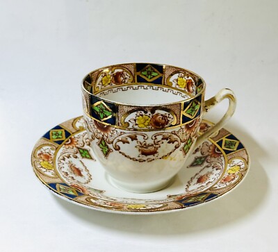 Rare Find: Antique 1910s Alfred Meakin  Windsor  Imari Pattern Cup & Saucer
