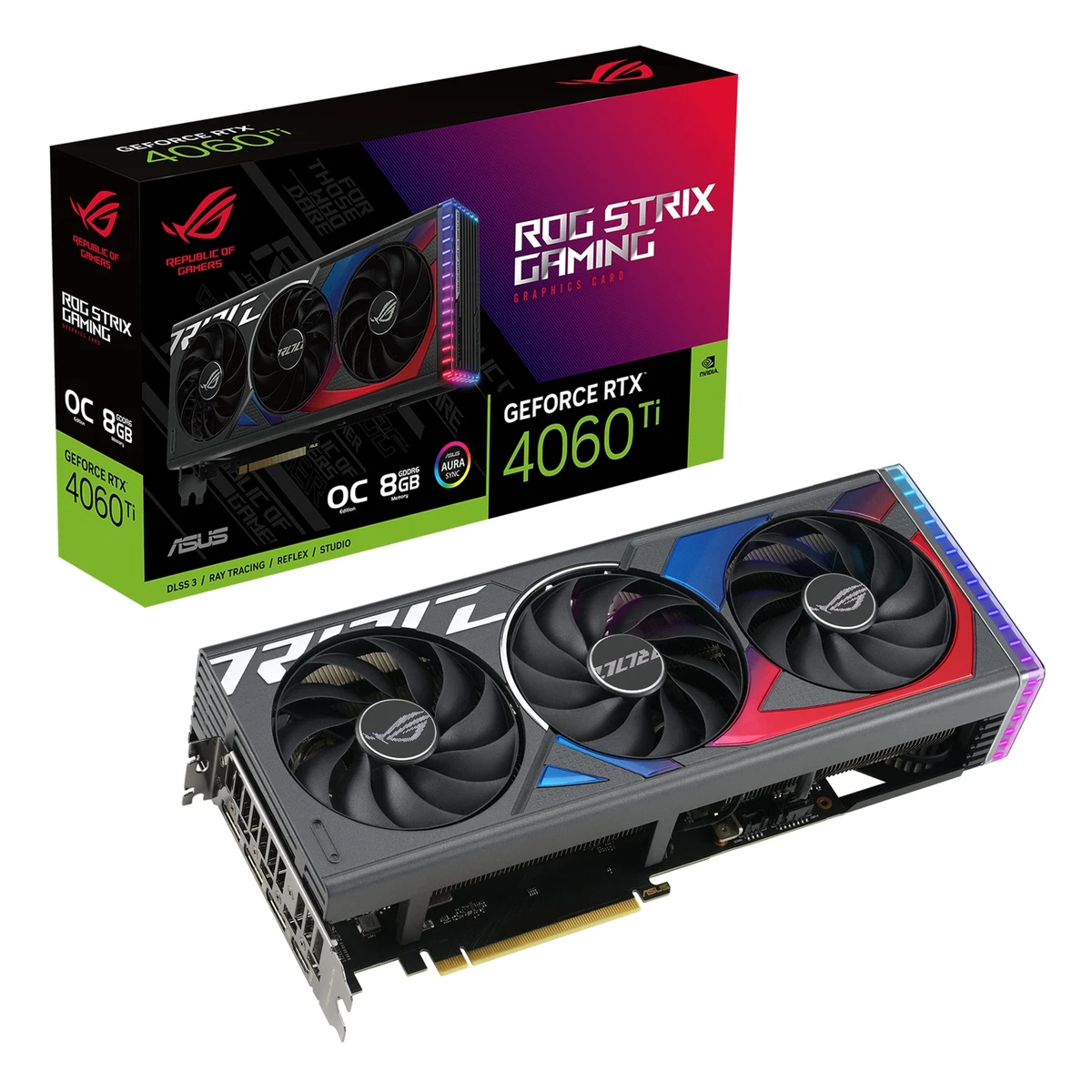 ASUS ROG Strix GeForce RTX 4060 Ti OC Edition 8GB GDDR6 Gaming