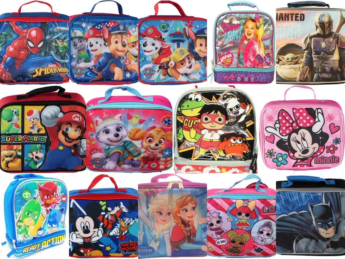 Kids Boys Girls Insulated Character Lunch Bags LOL Paw Patrol School Lunch  Box