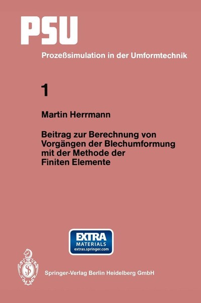 Beitrag Zur Berechnung Von VorgäNgen Der Blechumformung Mit Der Methode Der Fini-image