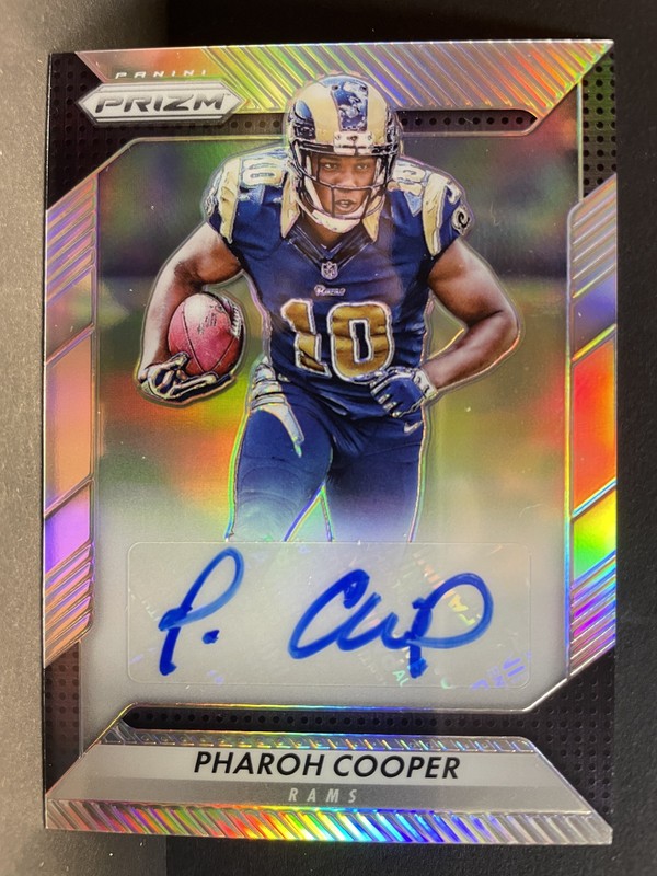 2016 Panini Prizm #RA-PCP Pharoh Cooper Rookie Auto Flash Prizm Rams