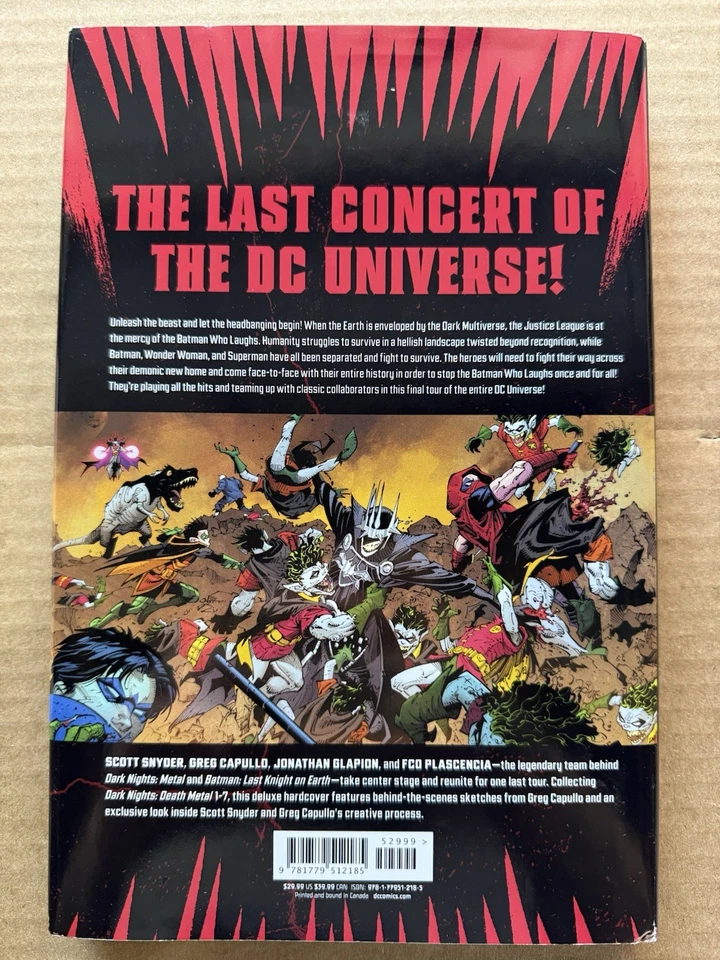 Dark Nights Death Metal Lot HC & Tpb (DC Comics, Batman, S. Snyder & G. Capullo) - Image 3 of 4
