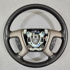 07-14 Chevrolet Gmc Tahoe Yukon Silverado Steering Wheel Black Ebony Leather Oem 07-14 Chevrolet Gmc Tahoe Yukon Silverado Steering Wheel Black Ebony Leather Oem