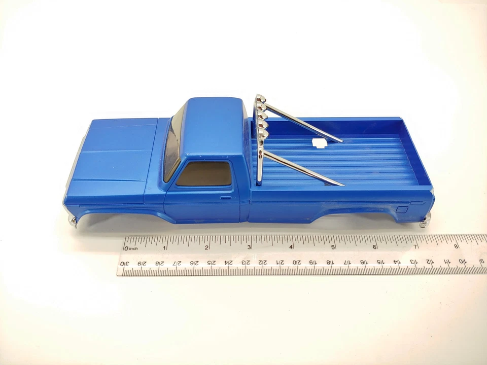 FMS Smasher FCX24 Complete Blue Mini RC Truck Body w/ Grille Bumper & Mounts - Image 4 of 4