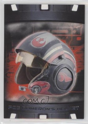 2018 Star Wars: The Last Jedi Series II Red 81/99 Poe Dameron 's Helmet 4r3