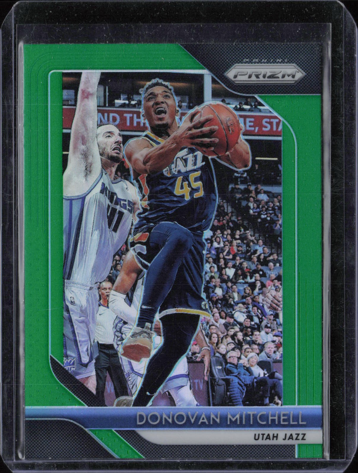 2018-19 Panini Prizm #143 Donovan Mitchell Prizms Green