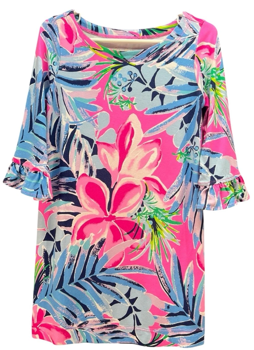 knee length dresses for ladies Lilly Pulitzer Pineapple Printed Mini Dress  White Chocolate Couture