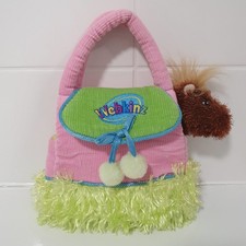 Webkinz Pet Carrier Purse & Lil Kinz Horse Bundle - Soft Toy Plush Bag Pink