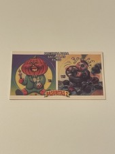 Basuritas 2 Jack O. Lantern / Totaled Todd Pog Card Argentina Garbage Pail Kids