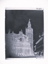 N134,2: Négatif en verre 6,5x9 cm d'Espagne: La cathédrale de Séville