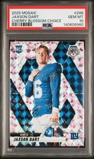 2025 PANINI MOSAIC CHERRY BLOSSOM CHOICE #288 JAXSON DART RC 13/20 PSA 10