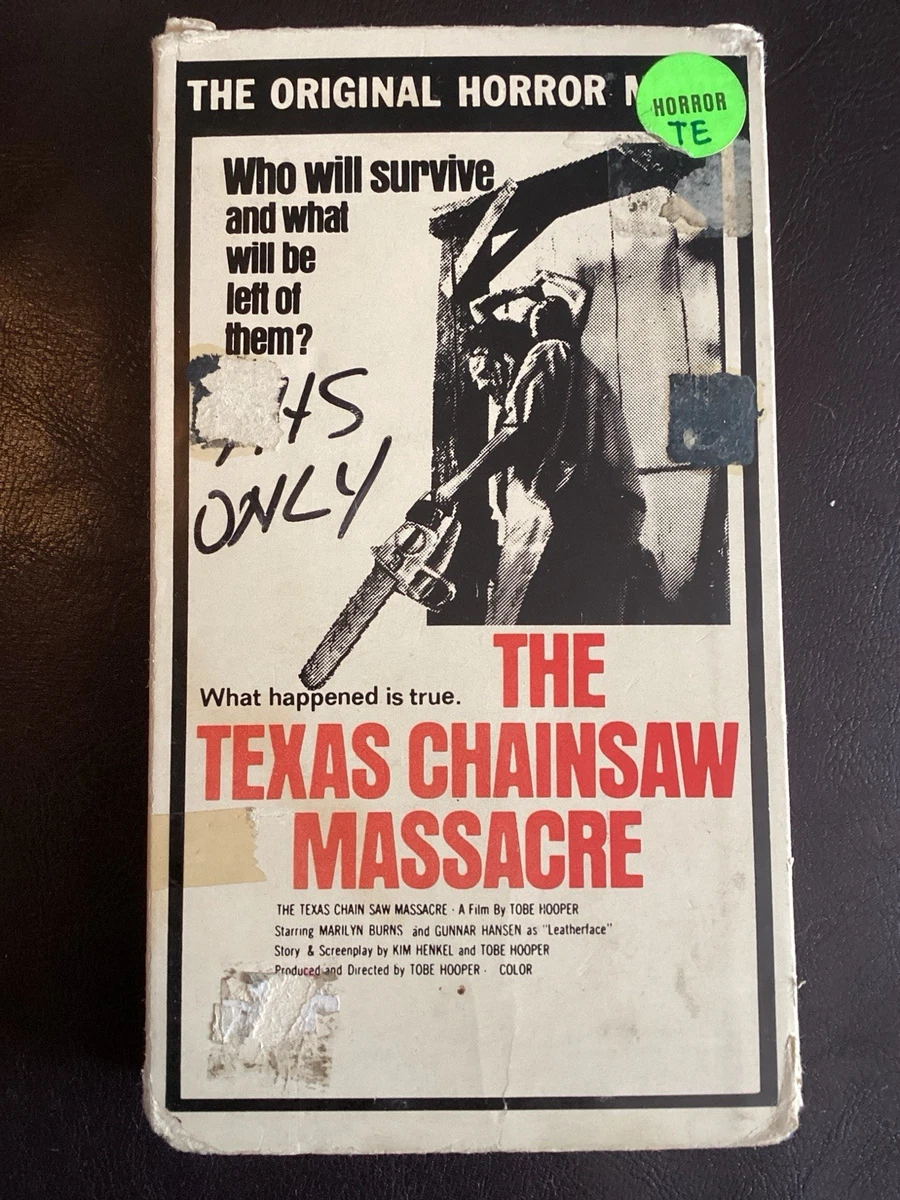 The Texas Chainsaw Massacre VHS Tapes for sale | eBay