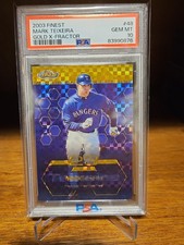 2003 Finest Mark Teixeira Gold X-Fractor /199 PSA 10 (Pop 1) (True Rookie)