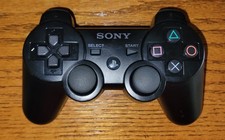 Sony PlayStation 3 DualShock 3 Sixaxis Controller, Black Tested  Working