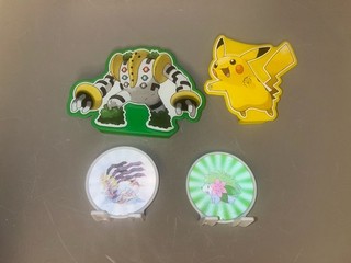 2009 Burger King Pokémon Toys Lenticular Standees And Card Holders Lot Of 4