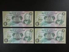 ONE Z REPLACEMENT 1981 BANK OF SCOTLAND £1 BANKNOTE FRESH ORIGINAL UNC