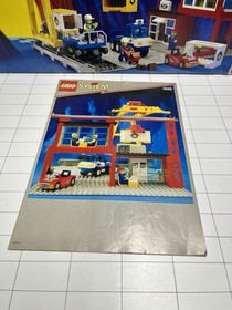 Lego 4555 Cargo Station Train 9v Complete Instruction Box