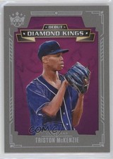 2021 Panini Diamond Kings Debut Gray Framed Triston McKenzie #DDK-CI 0sp3