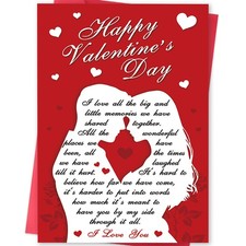Romantic Valentine's Day Card for Him Her,Valentine's Day Card Gifts for Boyfrie