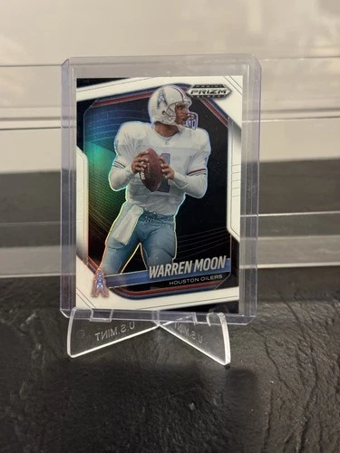 2025 Panini Prizm Black - Warren Moon #65 White Prizm /175