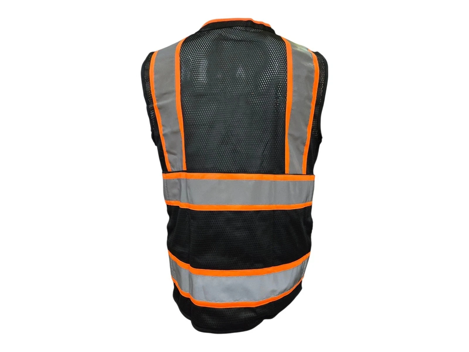 Black Hi-Vis Safety Vest With Plan/TABLET Pocket, All sizes available - product detail image 3