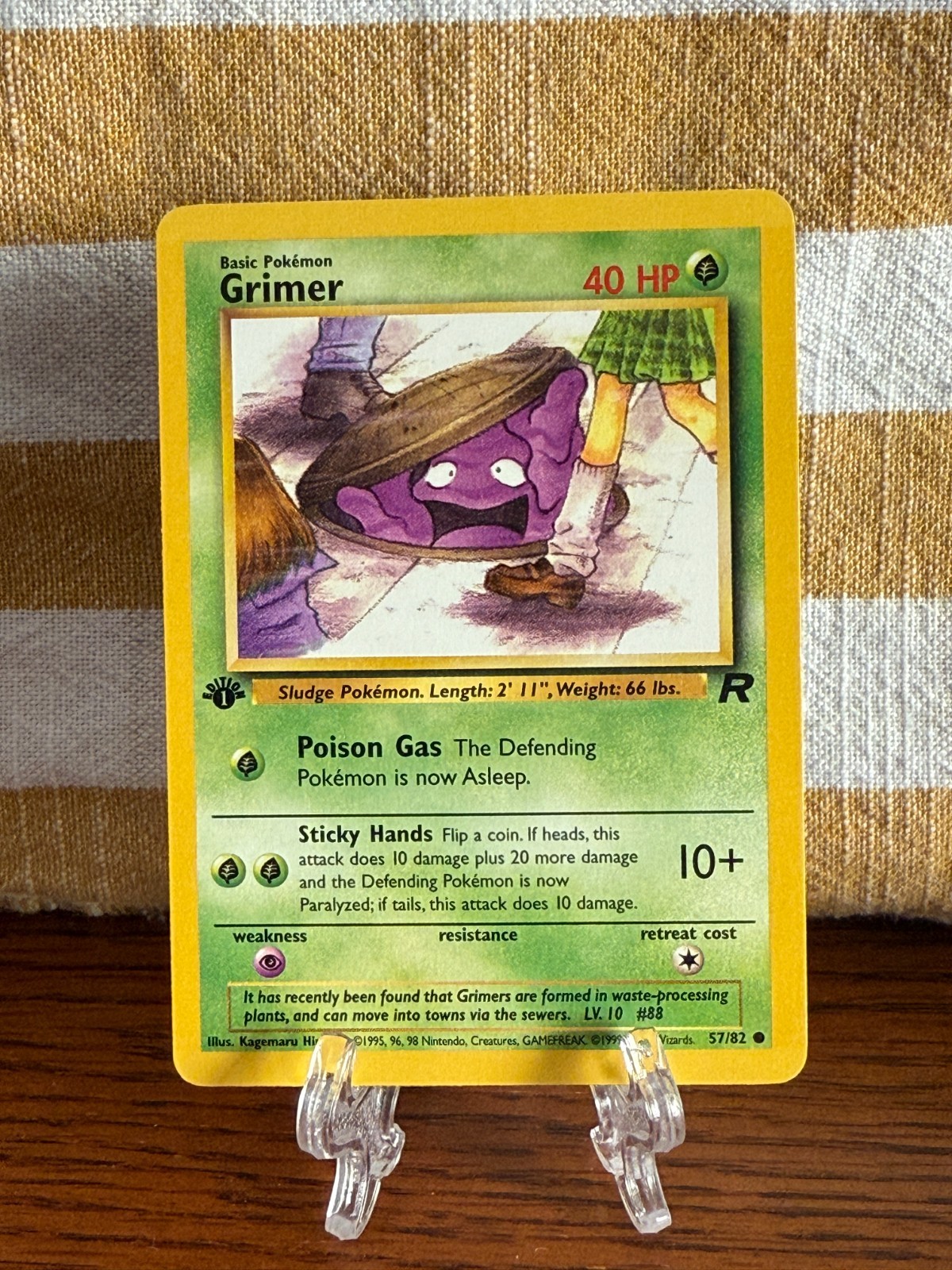 Grimer - 57/82 - 1st Edition - Team Rocket - Pokemon Card